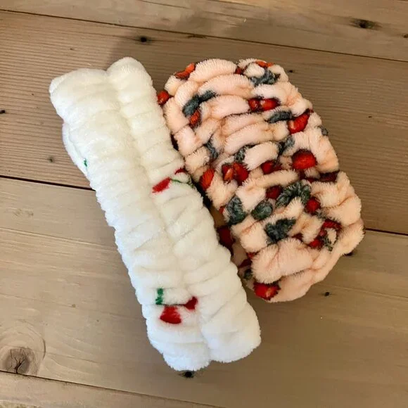 Bundle of 2 Cherry Makeup Headbands, NEW - Picture 2 of 4